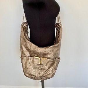Pre-loved authentic Chloe Milton bronze hobo bag